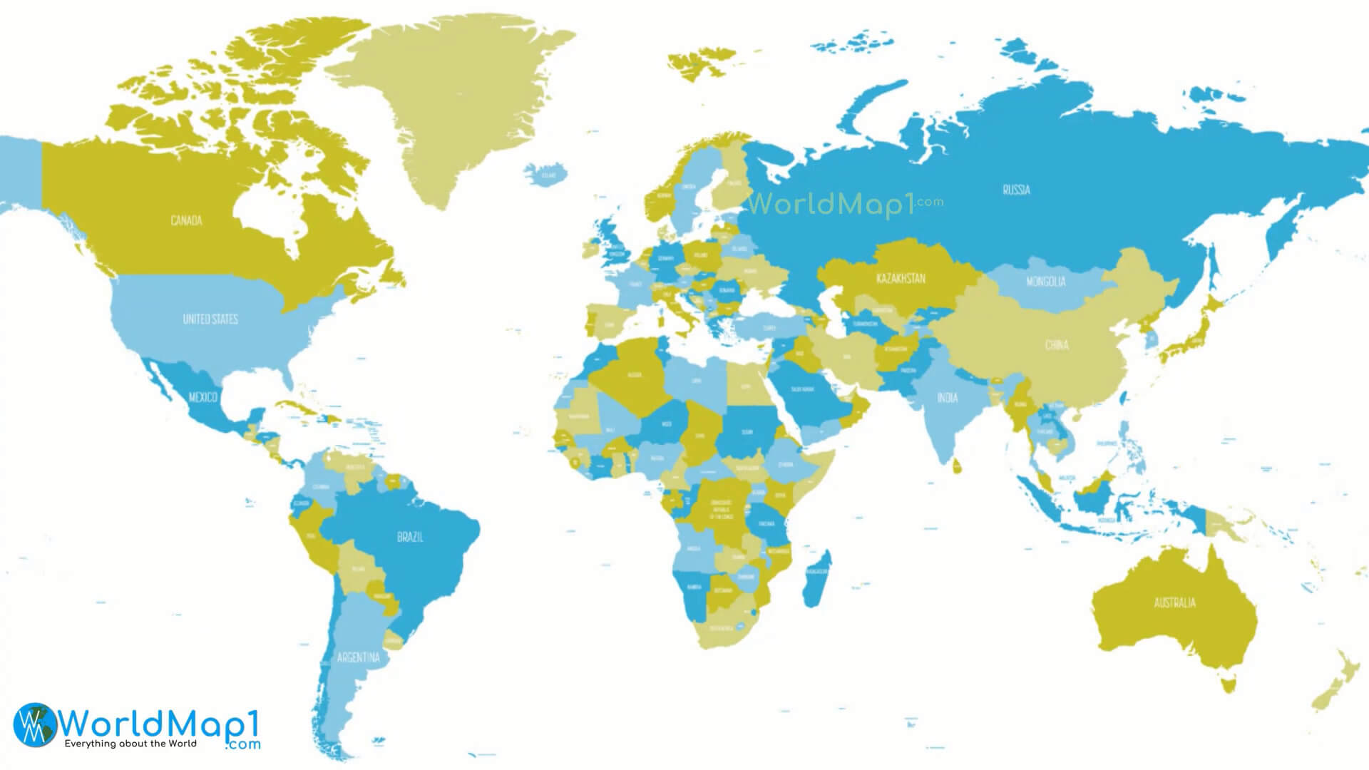 Europe Map with World Countries